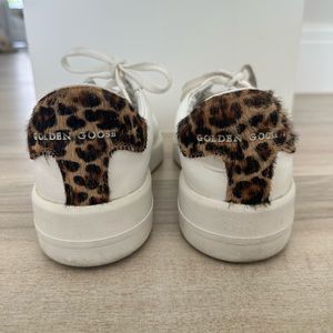 Golden Goose Pure Star Leopard-Print Sneakers